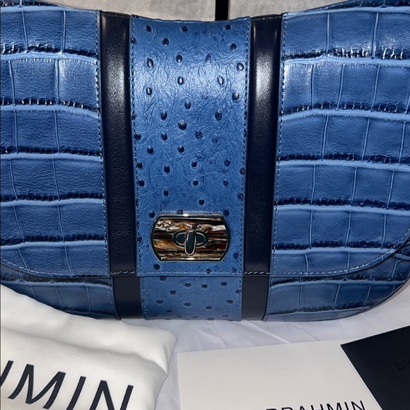 Brahmin Kristin Retro Blue Skye purse - Picture 2 of 6